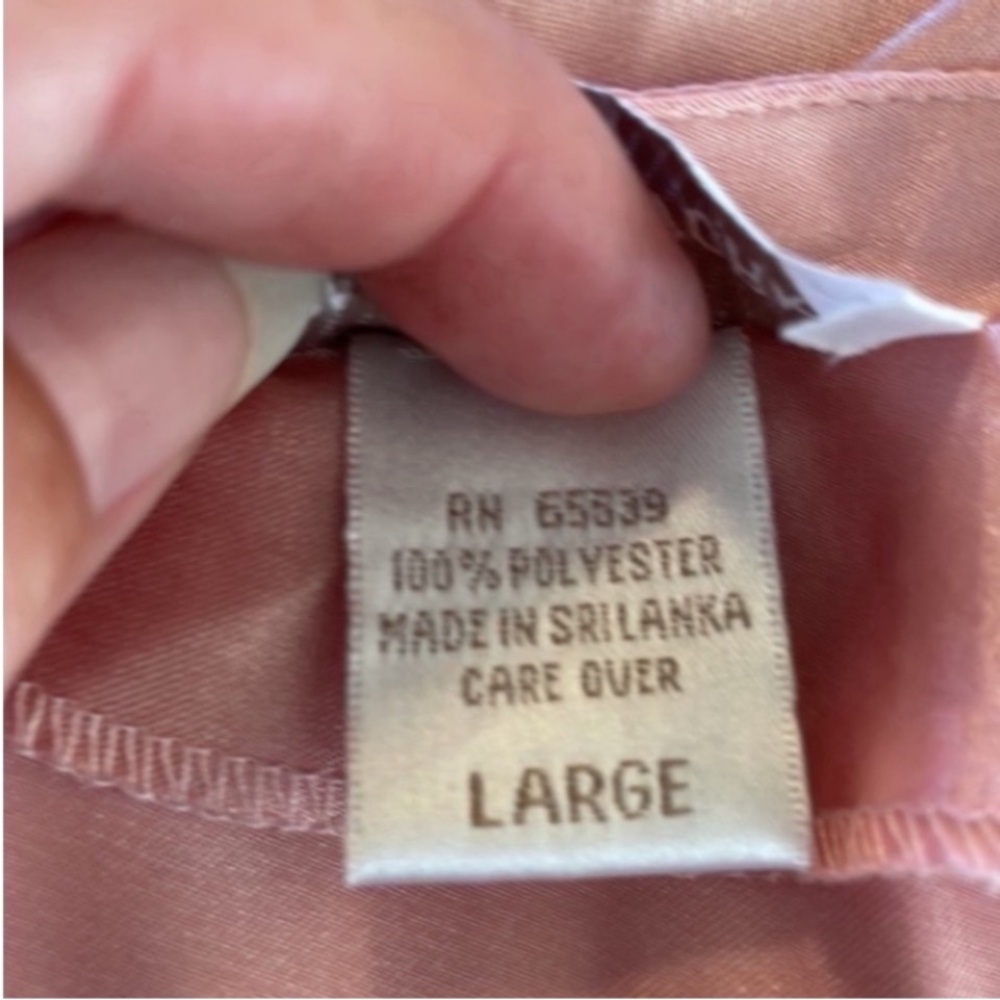 Vintage Jones NY Slip Dress Mini Nighty Pink Silky Satin Barbie Cutout Back Bows - Picture 4 of 16